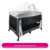 Sweet Cherry Luxury Playpen Crib NeroX Travel Cot with music toy bay, mosquitoes netting, diaper changing table (UP620)