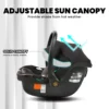 Sweet Cherry SCR Series ECE R129 Baby Car Seat AY329 SCR23 i-Size Carrier Infant Car Seat with Headrest Adjustment