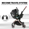 Sweet Cherry SCR Series ECE R129 Baby Car Seat AY329 SCR23 i-Size Carrier Infant Car Seat with Headrest Adjustment