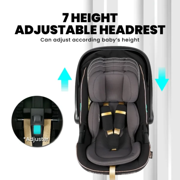 Sweet Cherry SCR Series ECE R129 Baby Car Seat AY329 SCR23 i-Size Carrier Infant Car Seat with Headrest Adjustment