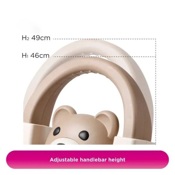 Sweet Cherry Sit-to-Stand Multi-Function Learning Walker Teddy 3-In-1 Baby Walker (SC002)