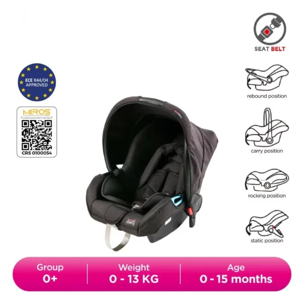 Sweet Cherry 3-in-1 Convertible Baby Stroller with Baby Carrier Car Seat GL600 Vetro S Travelling System