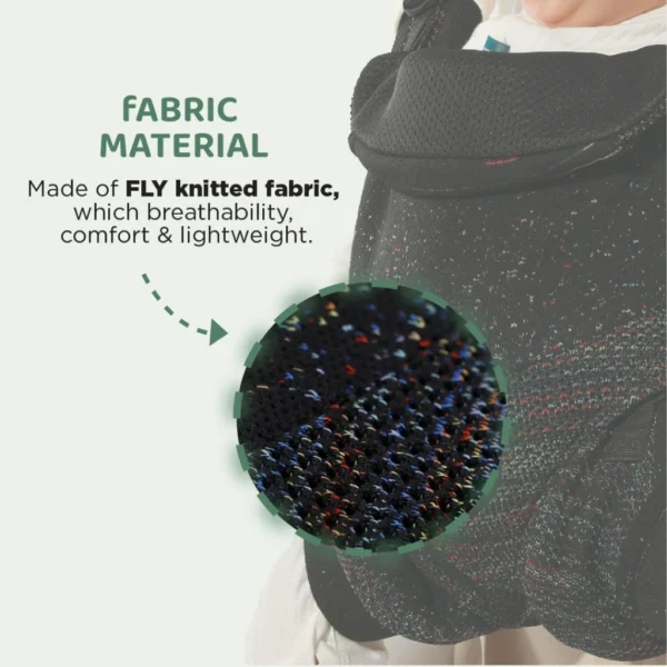 Sweet Cherry Bronx Baby Carrier With Special FLY Knitted Fabric & Patented Twist-Lock System (SC626)