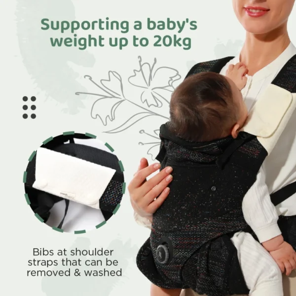 Sweet Cherry Bronx Baby Carrier With Special FLY Knitted Fabric & Patented Twist-Lock System (SC626)