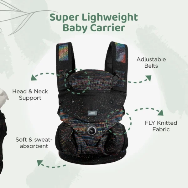Sweet Cherry Bronx Baby Carrier With Special FLY Knitted Fabric & Patented Twist-Lock System (SC626)