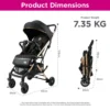 Sweet Cherry Compact Folding Stroller SC329 Valor Stroller for Babies up to 22KG with Pull Rod and Bottle Holder