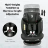 Sweet Cherry ISOFIX 360° Rotation Baby Car Seat Newborn to 12 years old Convertible ST3 SCR18 Car Seat Group 0+,1, 2, 3
