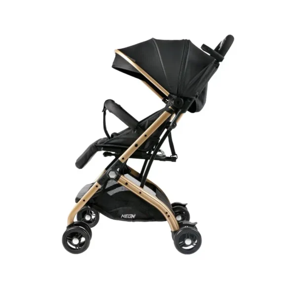 Sweet Cherry Luxury Gold Frame & Compact Folding Baby Stroller SC707 Neon Stroller with Pulling Rod Can Up To 22KG