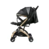 Sweet Cherry Luxury Gold Frame & Compact Folding Baby Stroller SC707 Neon Stroller with Pulling Rod Can Up To 22KG