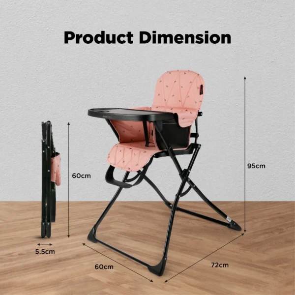 Sweet Cherry Super Slim Compacto High Chair (SCA3) the perfect space saving option when feeding baby