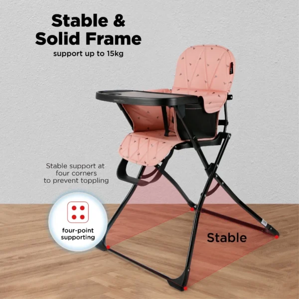 Sweet Cherry Super Slim Compacto High Chair (SCA3) the perfect space saving option when feeding baby