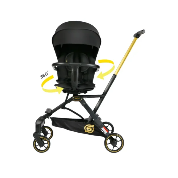 Sweet Cherry Z1 Rioz Magic Stroller with EN Standard, Two-way Facing by 360° Rotating Seat with Easy Hand