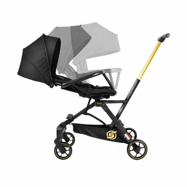 Sweet Cherry Z1 Rioz Magic Stroller with EN Standard, Two-way Facing by 360° Rotating Seat with Easy Hand
